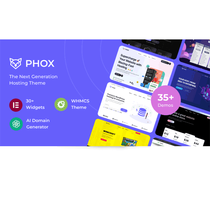 Phox – Hosting WordPress & WHMCS Theme