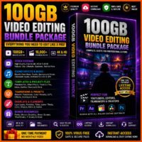 100 GB Video Editing bundle package